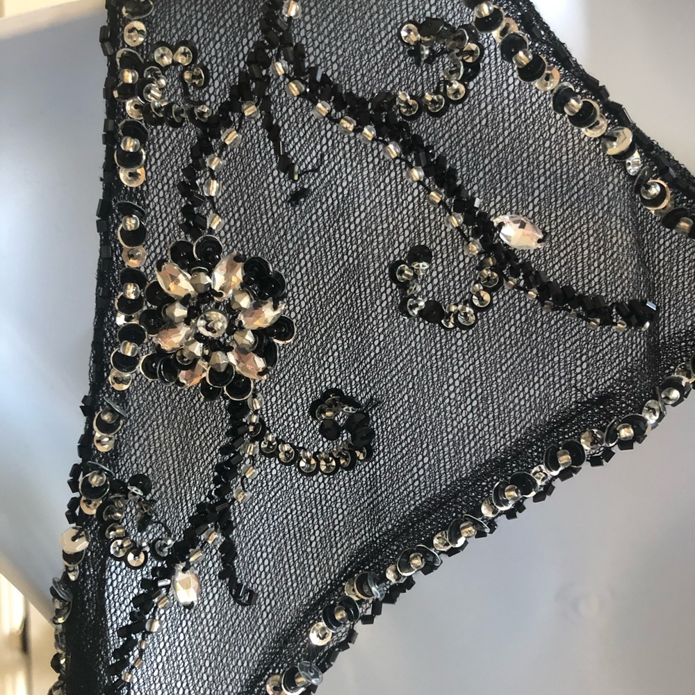 Faviana Couture Black Sequin Gown - Picture 5 of 12
